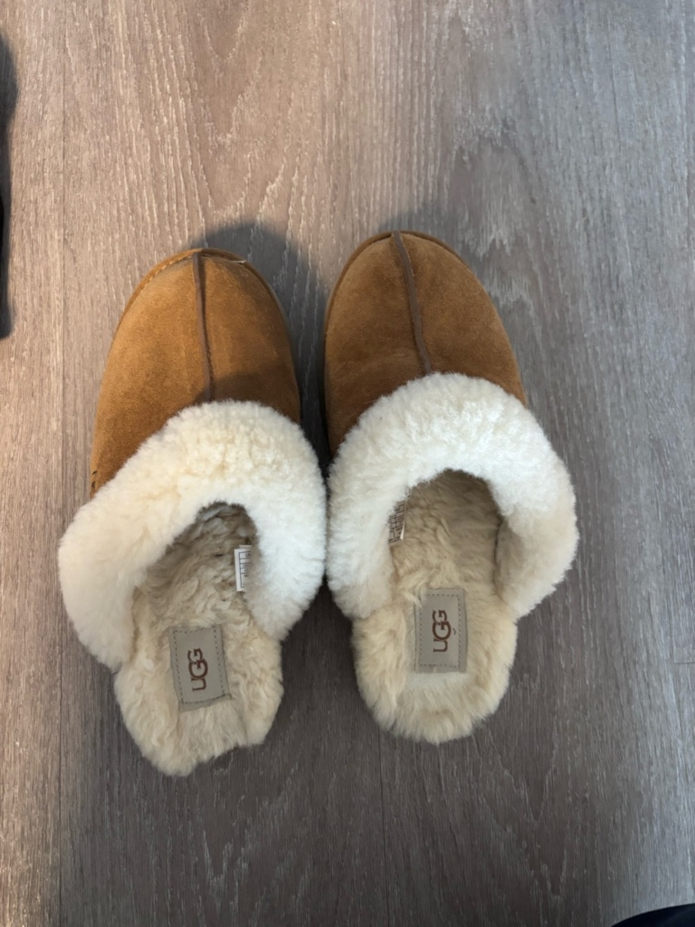 UGG Chestnut Shearling-Lined Slip On Clog